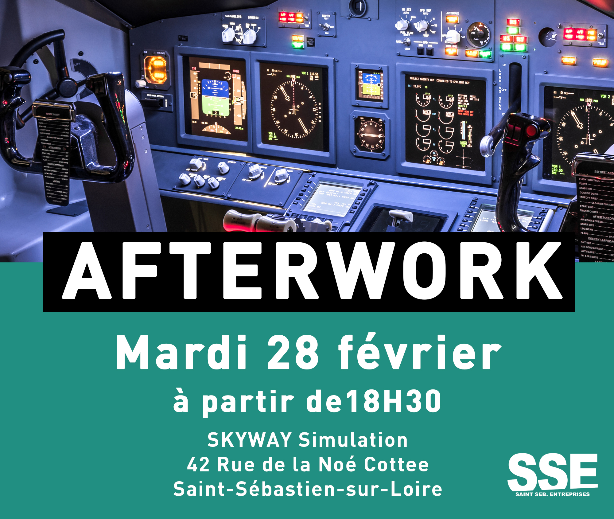 AfterWork - Mardi 28 Février à 18h30 - Saint Sébastien Entreprises